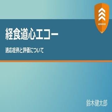 経食道心エコー 適応症例と評価について【ADVANCED】