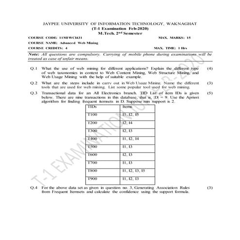 Advanced web mining  paper