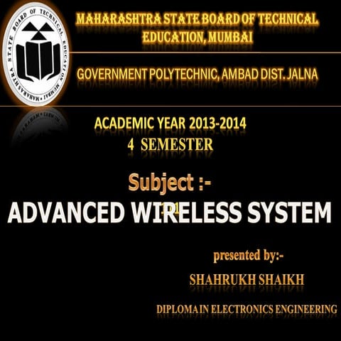 Advanced wireless system (1g to 5g)