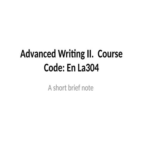 Advanced Writing II.pptx rwvbbhhhhhhhhhh