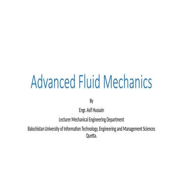 Advance Fluid Mechanics fluid mechaics.pptx