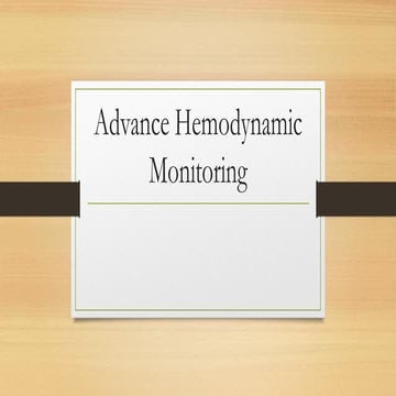 Advance Hemodynamic monitoring_ for anesthesia management in ASA 3 and more p...