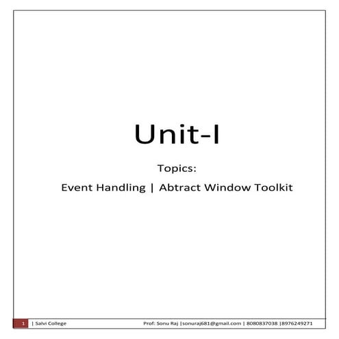 Advance java for bscit