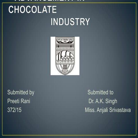  Chocolate industry