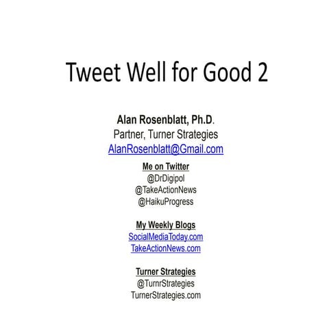 Twitter Training Deck 2 2013.10.14