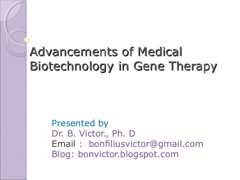 Role Of Biotechnology In Gene Therapy at Tracy Macias blog
