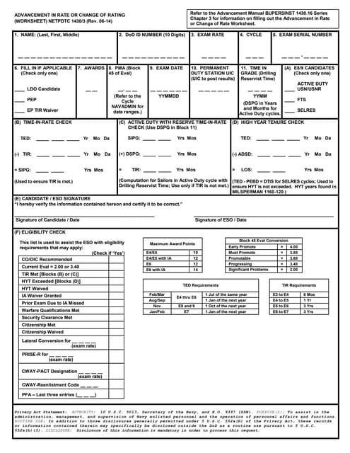 exam verbatim navy advancement center profile sheets