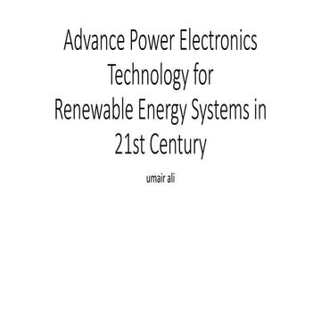 why and where use Advance power electronics design 