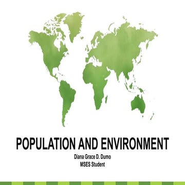 Population and Environment