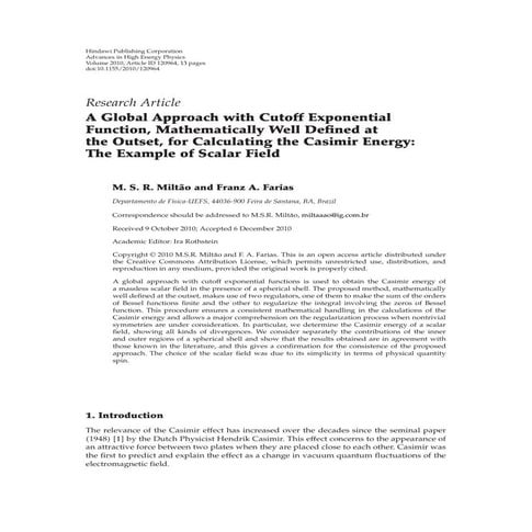 The Casimir Effect | PPTX