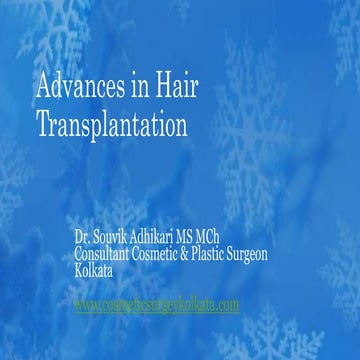 Hair Transplantation in Kolkata: Dr. Souvik Adhikari