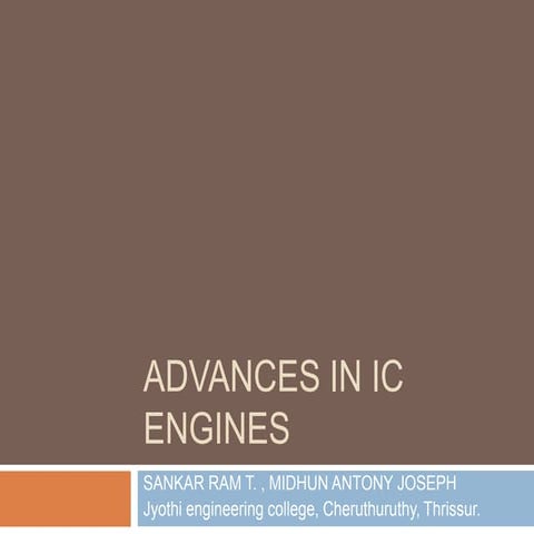Advances in ic engines
