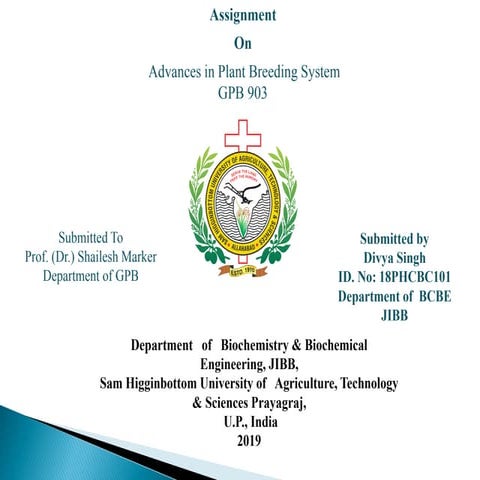 Advances in plant breeding converted