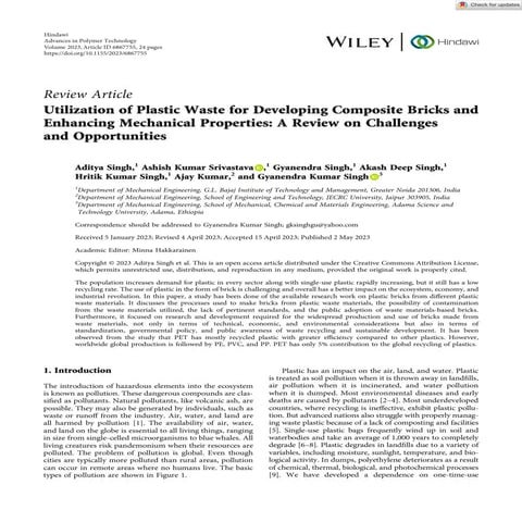 Advances in Polymer Technology2023 - Singh