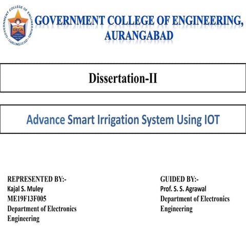 Advance smart irrigation system 1