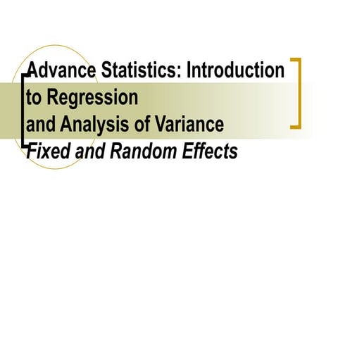 Advance statistics 2