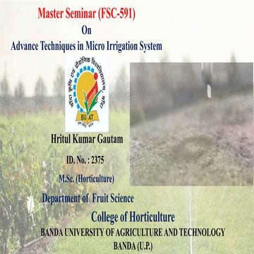 Advance Techniques in Micro Irrigation System.pptx