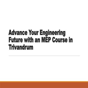 Advance Your Engineering Future with an MEP Course