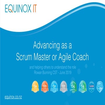 Advancing as a Scrum Master or Agile Coach v2