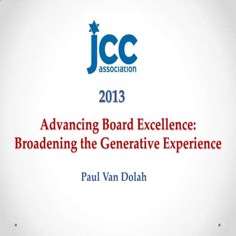 Advancing Board Excellence – Broadening the Generative Experience 