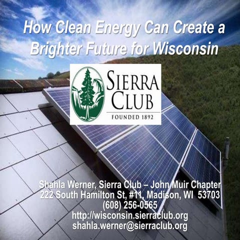 Advancing Wisconsin's Clean Energy Future: 2014 & Beyond
