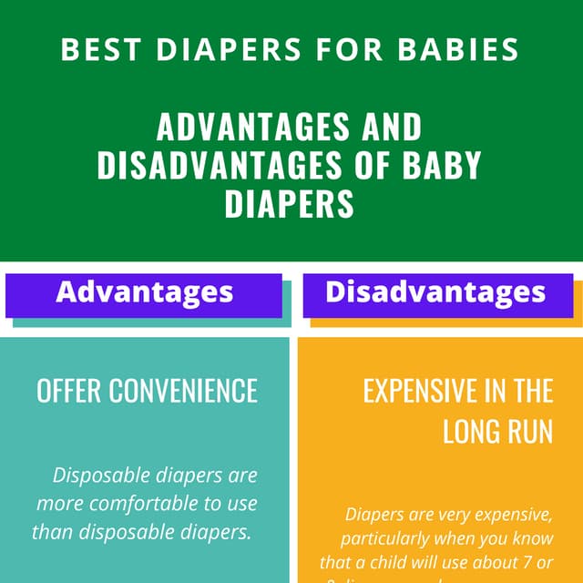 Advantages and disadvantages of baby diapers