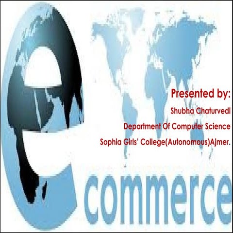 Advantages and disadvantages of e commerce