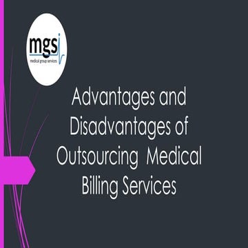 Advantages and disadvantages of outsourcing medical billing services | PDF