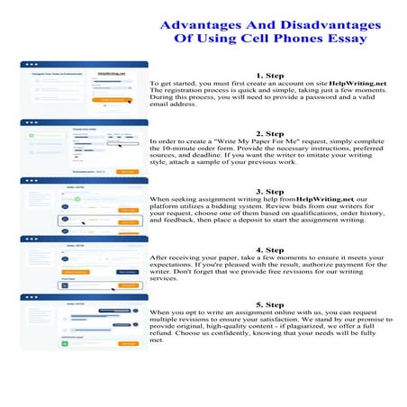 Advantages And Disadvantages Of Using Cell Phones Essay | PDF