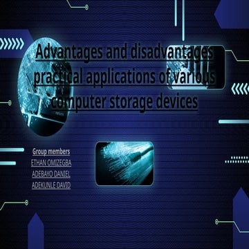Advantages and disadvantages practical applications of various computer ...