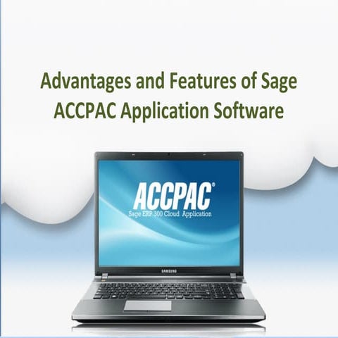 Advantages and features of Sage ERP ACCPAC