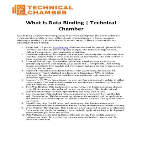 Advantages of Data Binding - Technical Chamber.pdf