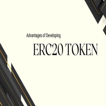 Advantages of Developing ERC20 Token for business