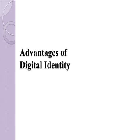 Advantages of Digital Identity