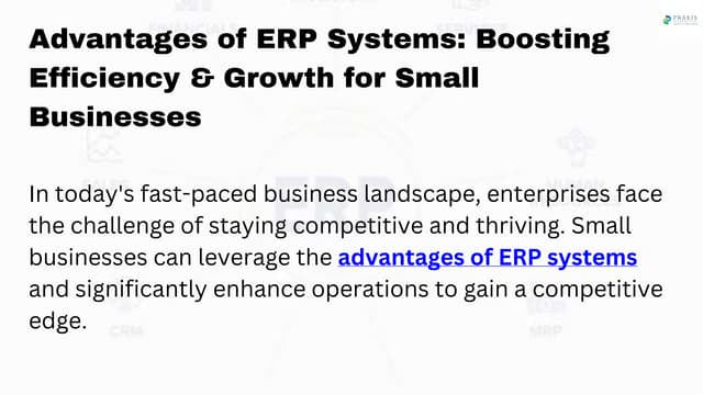 Advantages Of Erp Systems Boosting Efficiency Growth For Small Advantages Of Erp Systems Boosting Efficiency Growth For Small