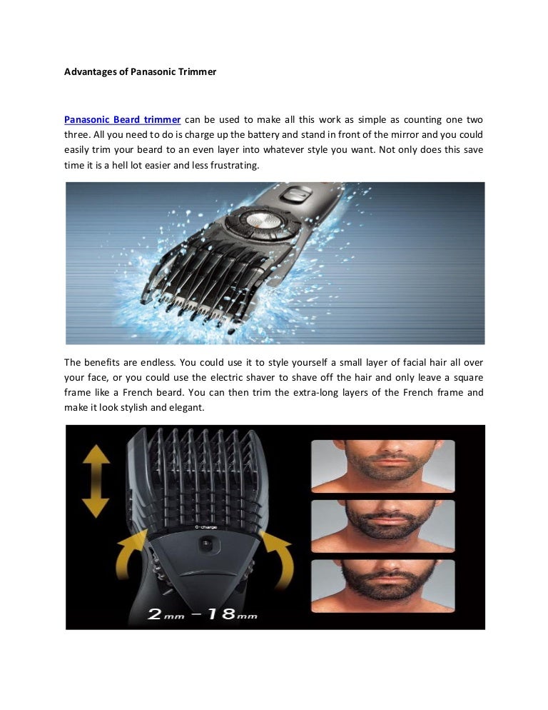 extra panasonic trimmer