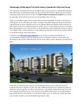 Advantages of staying in fin castle luxury apartments finstem group