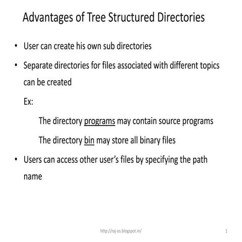 Advantages of tree structured directories(56(1)