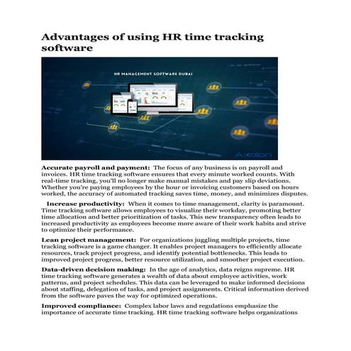 Advantages of using HR time tracking software.pdf