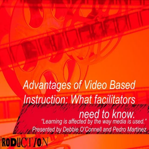Advantages Of Video Based Instruction