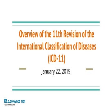 ICD 11: Making Healthcare More Meaningful.