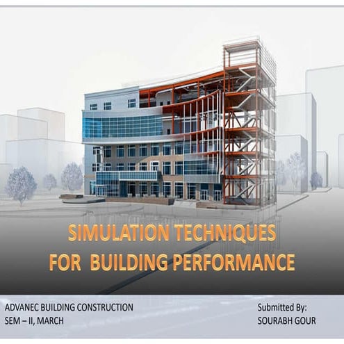 Simulation Techniques for Building Performance