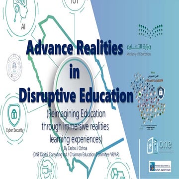 Advanced Realities in Disruptive Education. ONE STC MOE_2019
