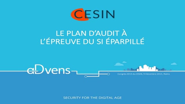 Advens  - congrès du cesin 2015