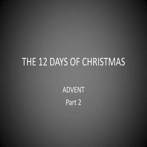 Advent   Part 2