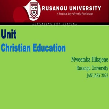 Adventist (Christian) Education in the 21st century class.ppt
