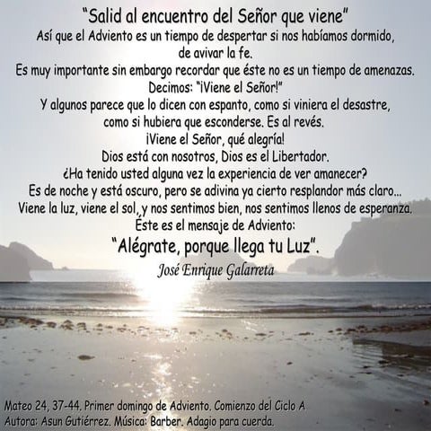 1º Domingo de Advento - A -