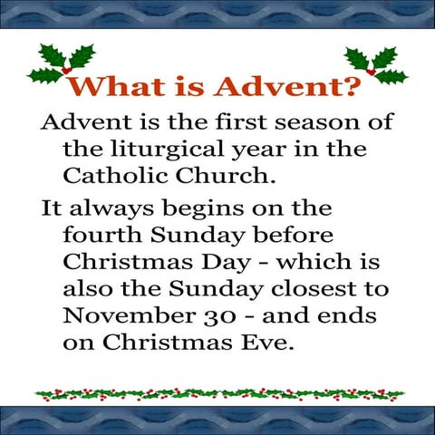 Advent (for kids)