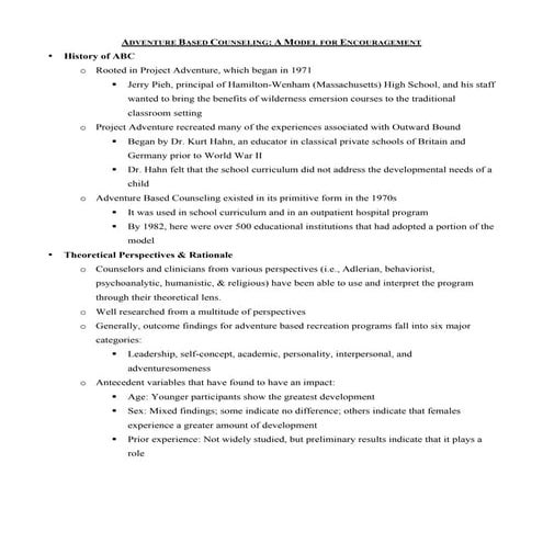 Adventure based counseling PDF