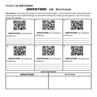 Adventure or Fantasy Genre QR Code ...